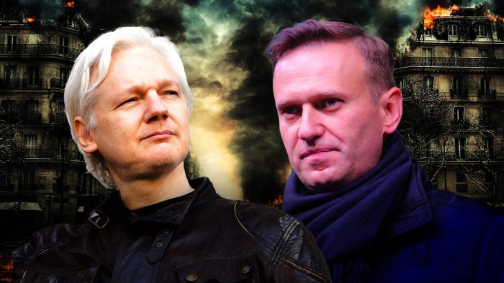 Media heroes and traitors – Assange vs Navalny