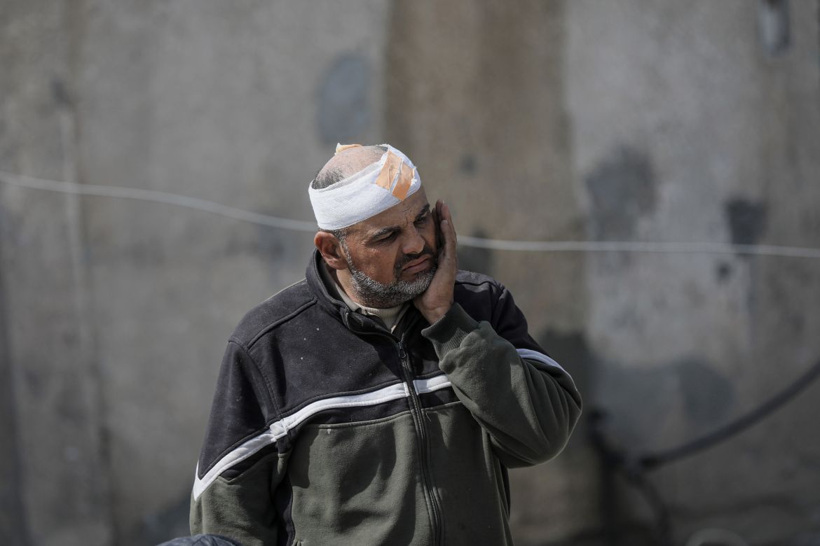 Aftermath of Israeli strike on mosque in Deir el-Balah
