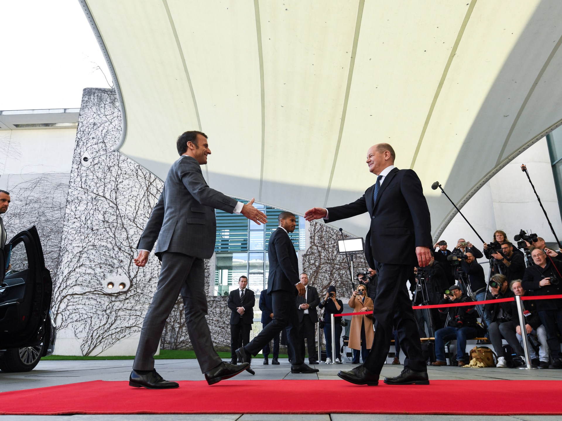 Przywódcy Niemiec, Francji i Polski spotykają się, aby naprawić ogrodzenie wojny na Ukrainie |  Wiadomość o wojnie między Rosją a Ukrainą