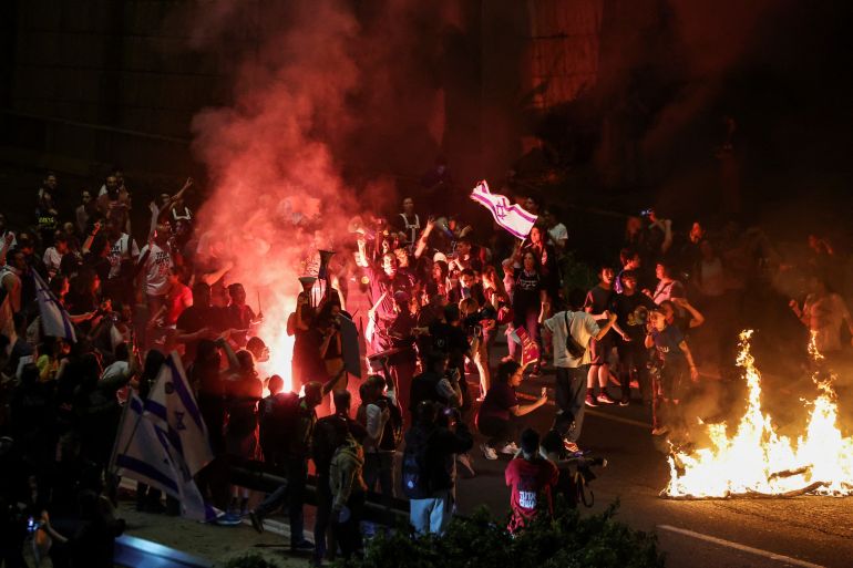 Anti-government protesters launch a prolonged demonstration calling for Israeli Prime Minister, Benjamin Netanyahu's government to resign
