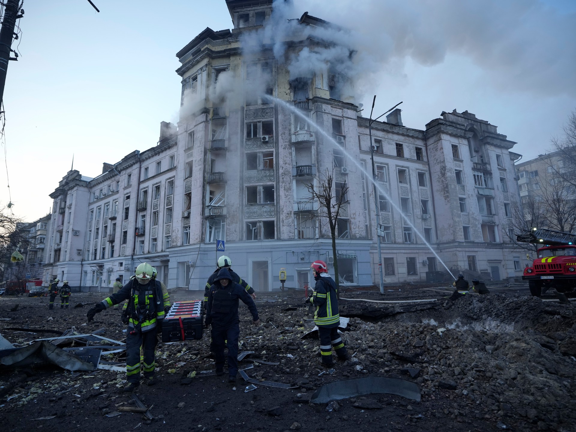 Россия нанесла ракетный удар по столице Украины  Новости о войне между Россией и Украиной