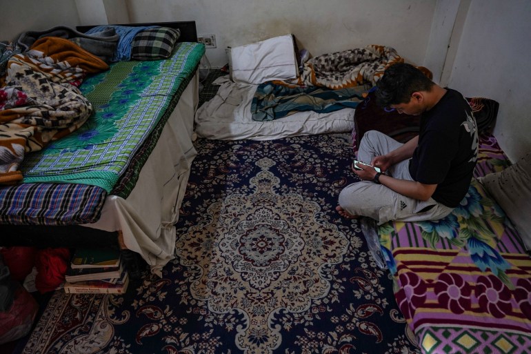 Zaki Marzai at his room in Bhogal, south Delhi. Photo by Luqmaan Zeerak