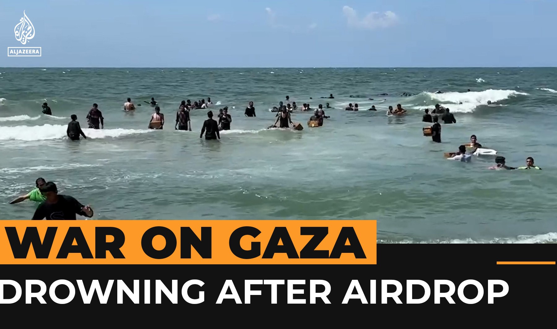 In Gaza, Palestinians drown in desperate attempt to get aid dropped in sea