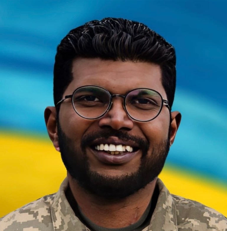 Капітан Ранеш Хеваджі, солдат Шрі-Ланки, який очолював спецпідрозділ українських бійців проти Росії, був убитий у грудні. [handout by family]