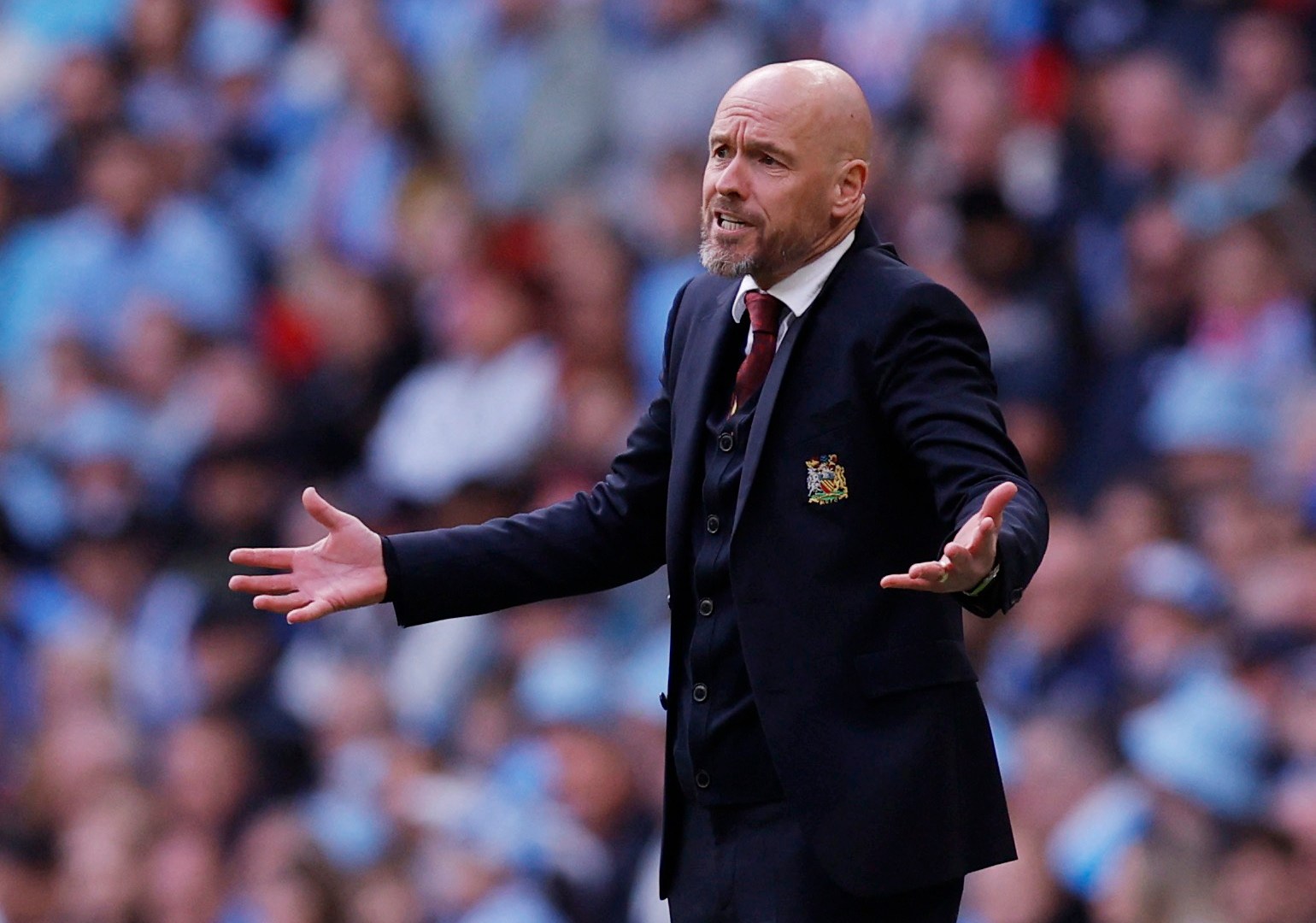 Manchester United manager ten Hag furious at FA Cup win reaction
