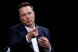 Elon Musk is once again at the centre of a heated debate about free speech and censorship [Gonzalo Fuentes/Reuters]