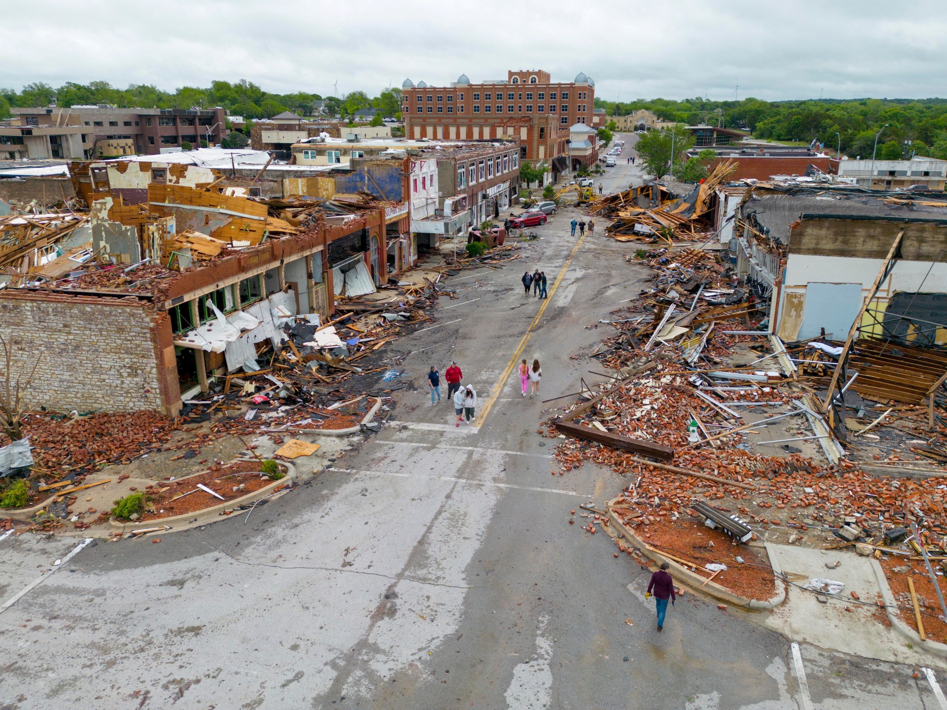 At least four dead in US after dozens of tornadoes rip through Oklahoma