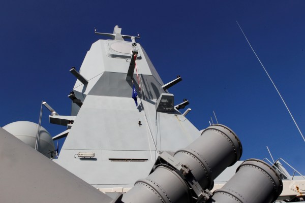 Активирана но дефектна ракетна установка на кораб на датския флот