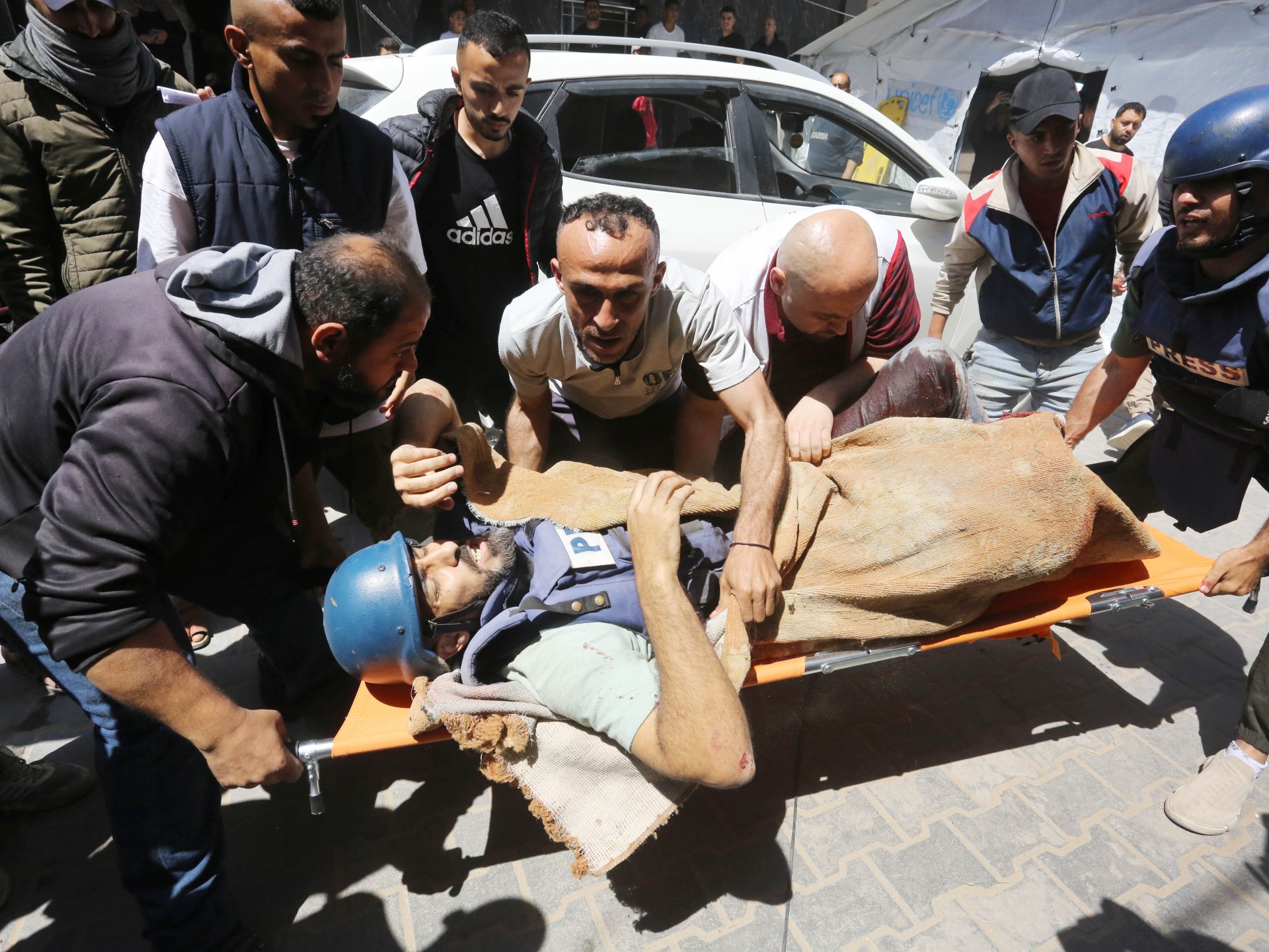 Journalists ‘targeted’ in Nuseirat strike | Israel War on Gaza