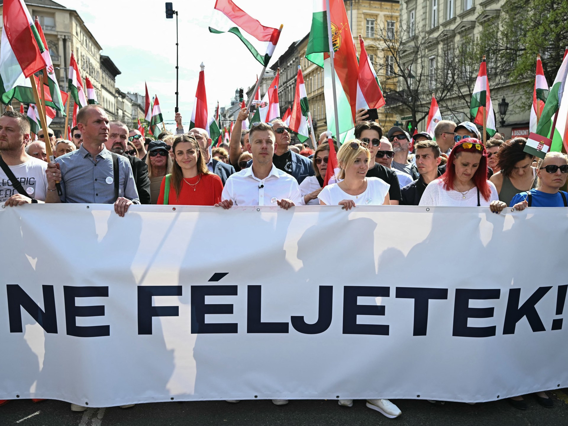 Thousands demonstrate in anti-Orban protest in Hungary