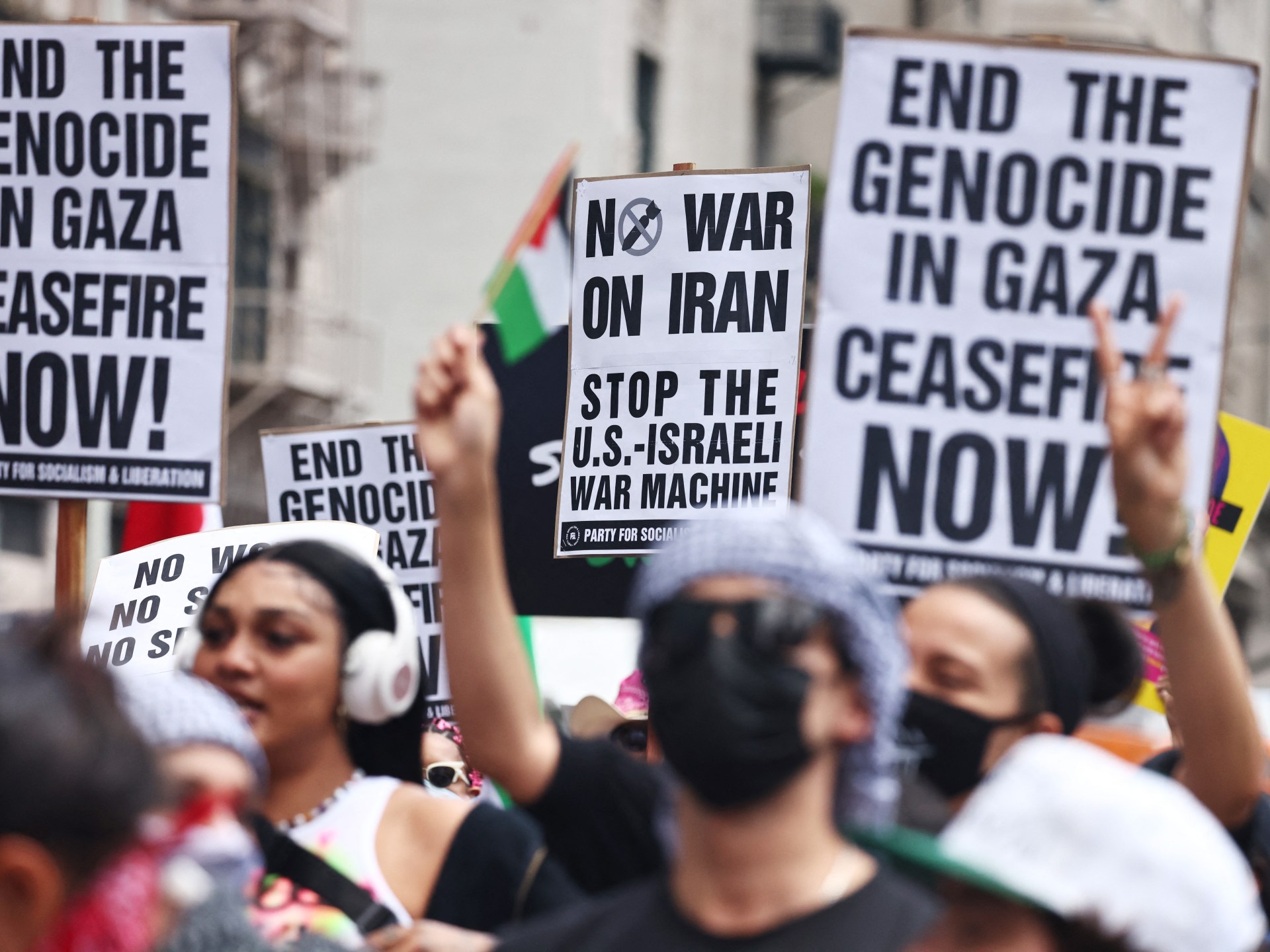 Pro-Palestinian protesters paralyse roads in US cities over Israel attacks | Israel War on Gaza News