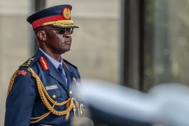 Kenyan General Francis Ogolla was killed in a helicopter crash in Elgeyo Marakwet County on April 18, 2024 [File: Luis Tato/AFP]