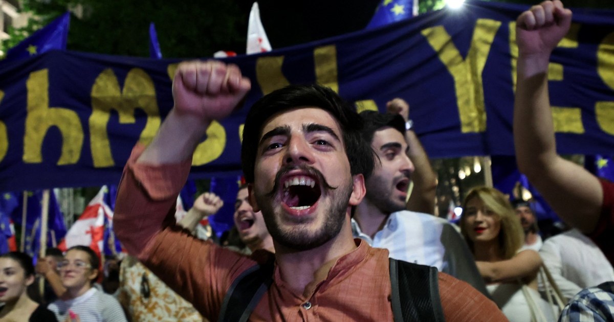Georgians ‘March for Europe’ in protest against controversial bill | Protests News