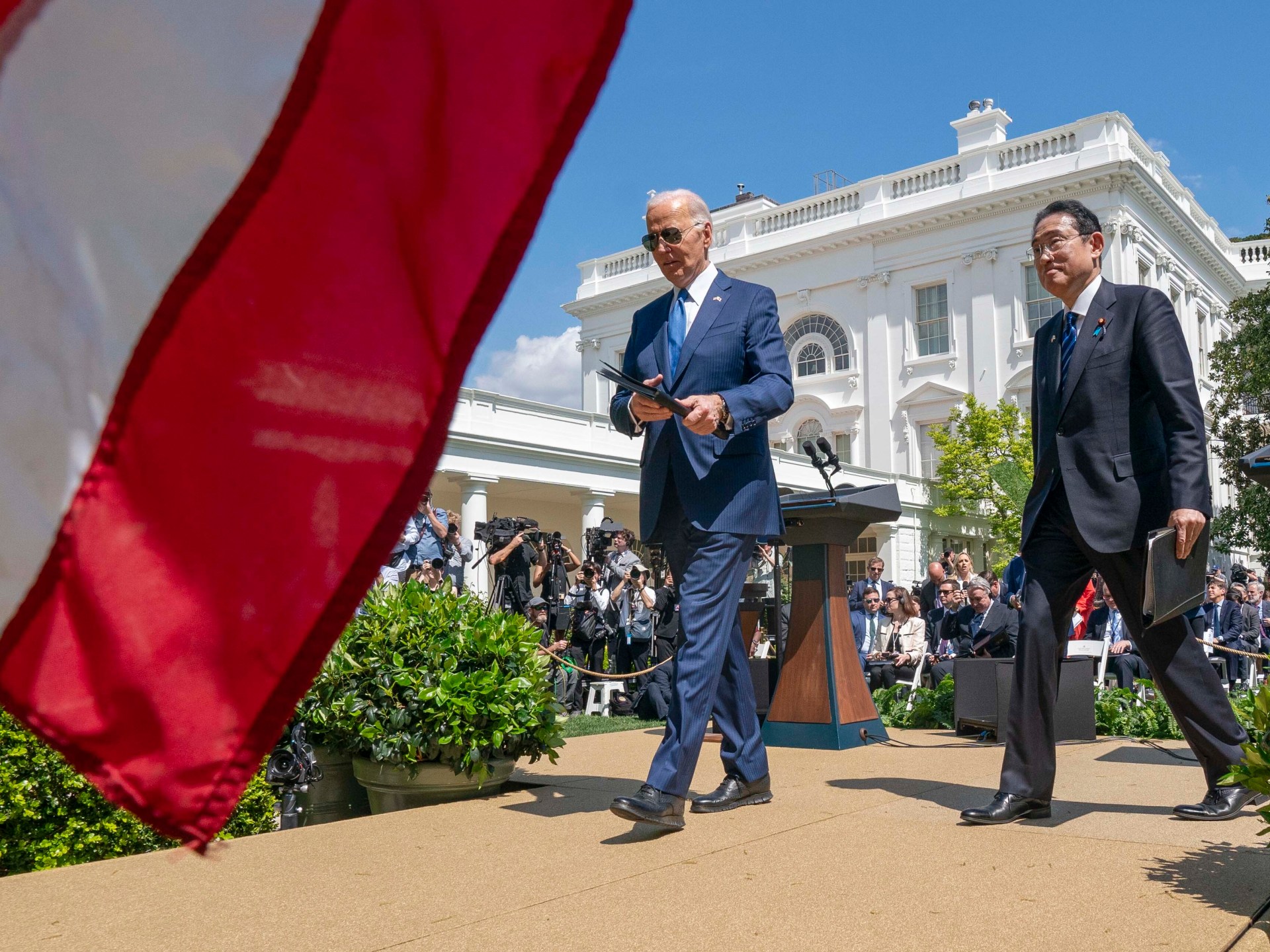 Biden, Japan leader Kishida announce stronger defence ties in state visit | South China Sea News