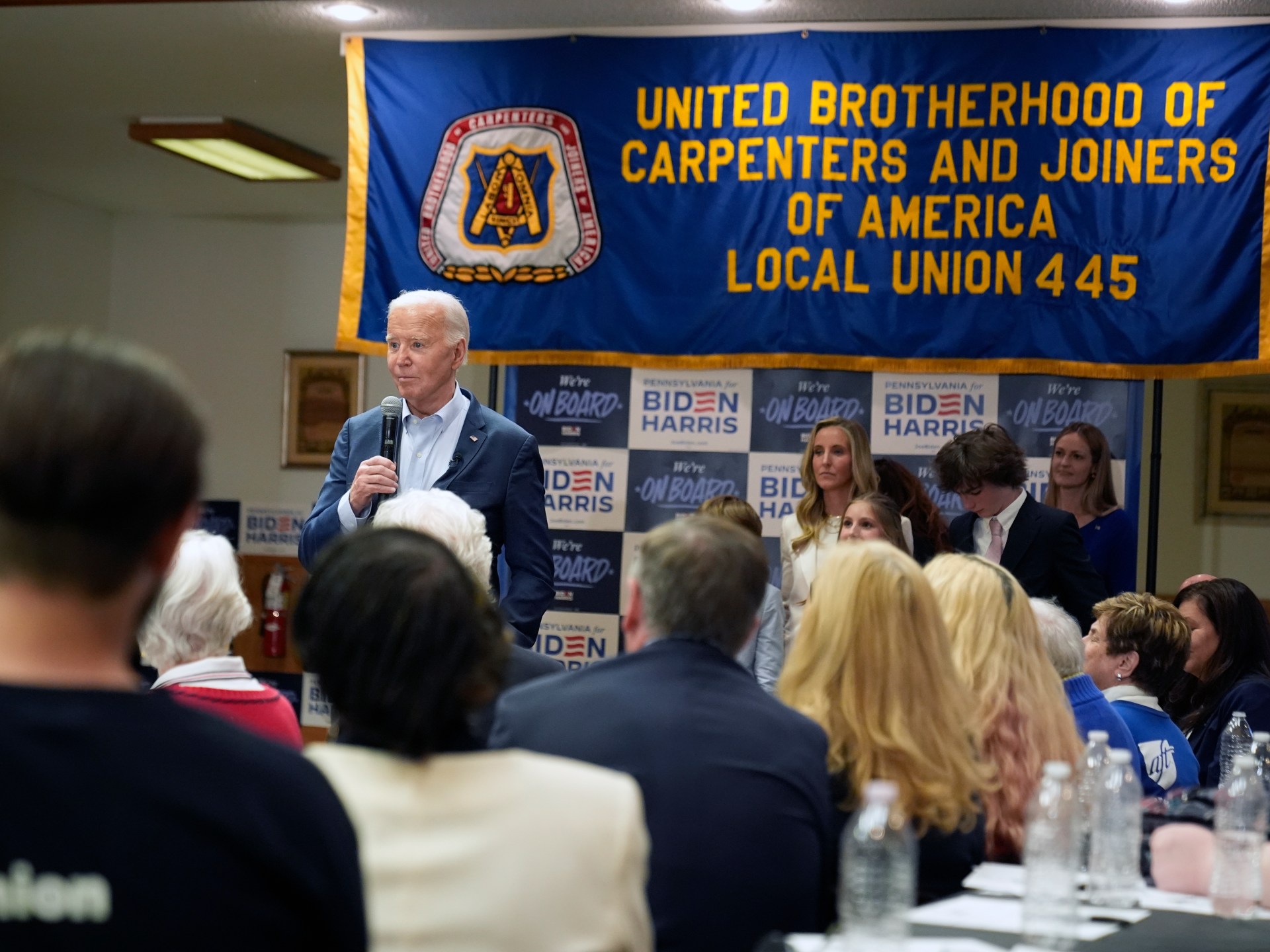 Biden calls for higher taxes on the rich on visit to Pennsylvania hometown