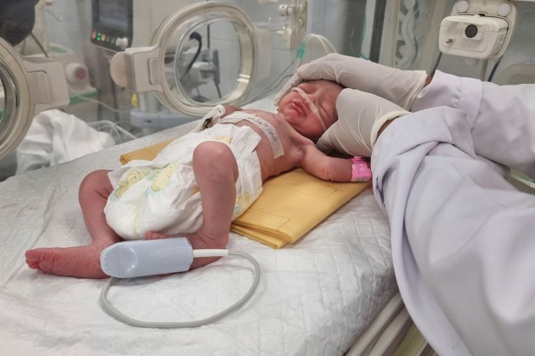A premature Palestinian infant, rescued from her mother’s womb shortly after the woman was killed in an Israeli airstrike, has died, her uncle said Friday