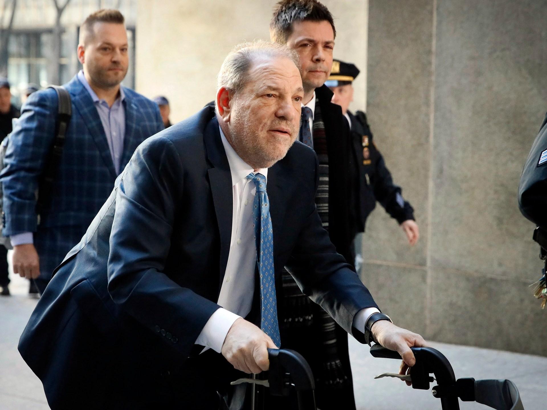 Hollywood producer Harvey Weinstein in hospital after conviction overturned