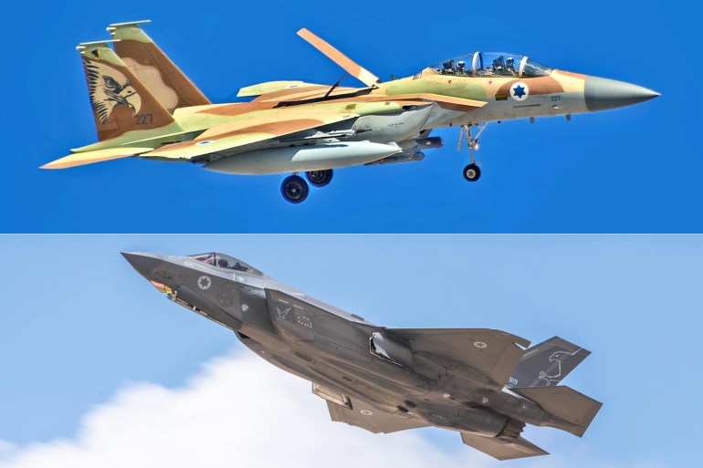 Israeli Air Force F-15i "Ra'am" and F‑35I Adir