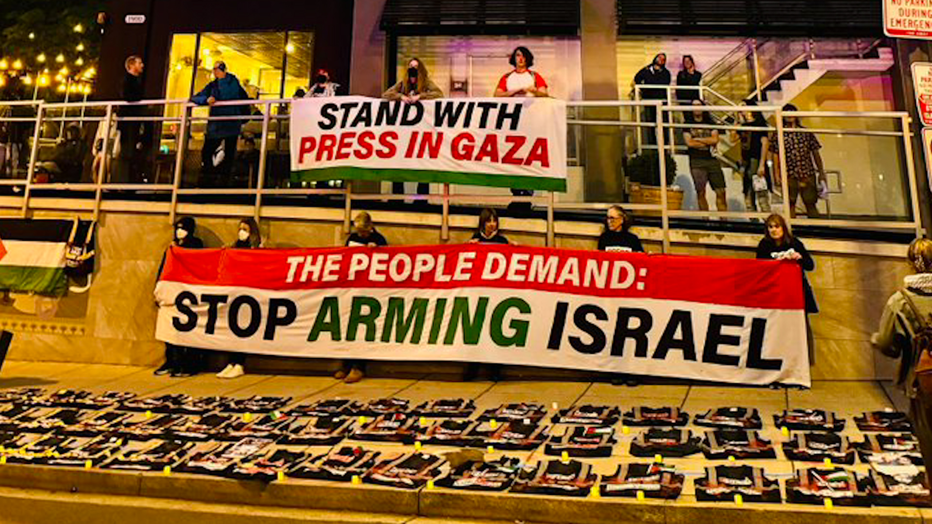 ‘Shame on you’: Protesters heckle White House correspondents’ dinner guests | Israel War on Gaza