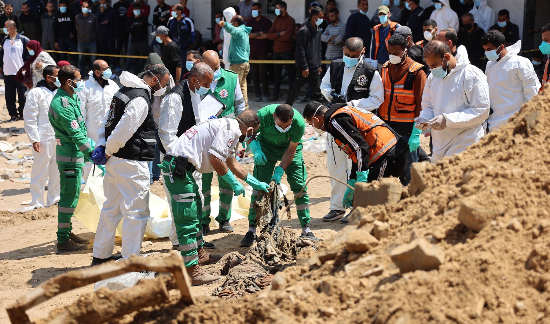 Mass grave discovered at Gaza hospital occupied by Israeli forces