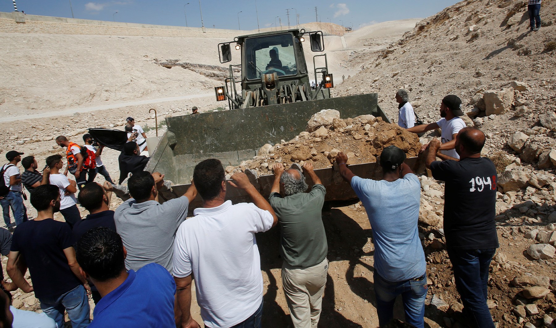 What is Israel’s bulldozer strategy in the occupied West Bank?