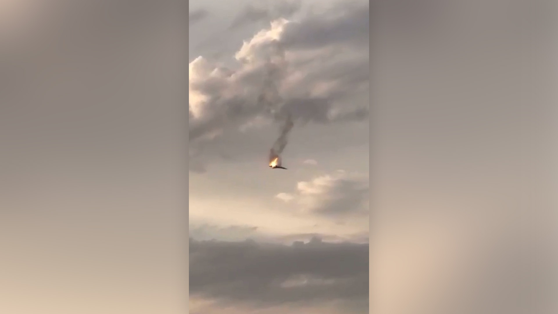 Video captures alleged Ukrainian downing of Russian bomber in Russia