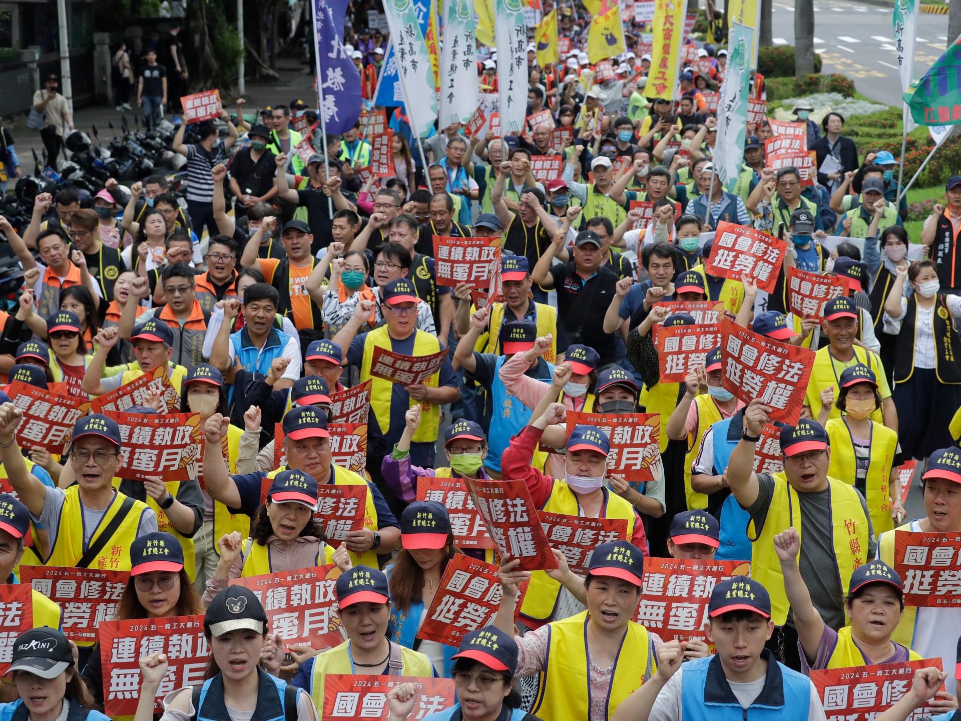 Photos: May Day rallies across Asia demand improved labour rights | Workers’ Rights News