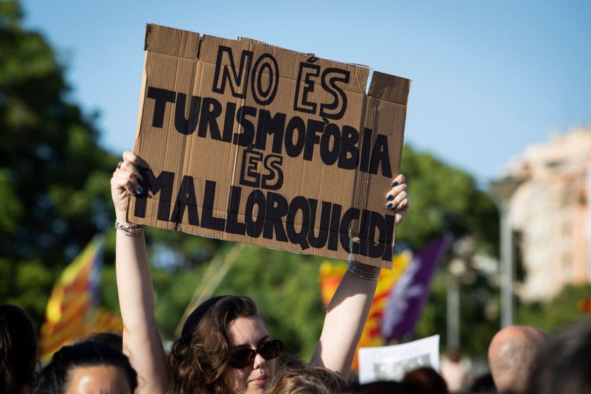 Thousands protest in Spain's Mallorca against mass tourism