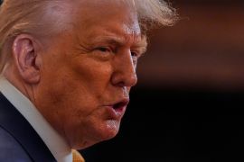 Donald Trump speaks at an event