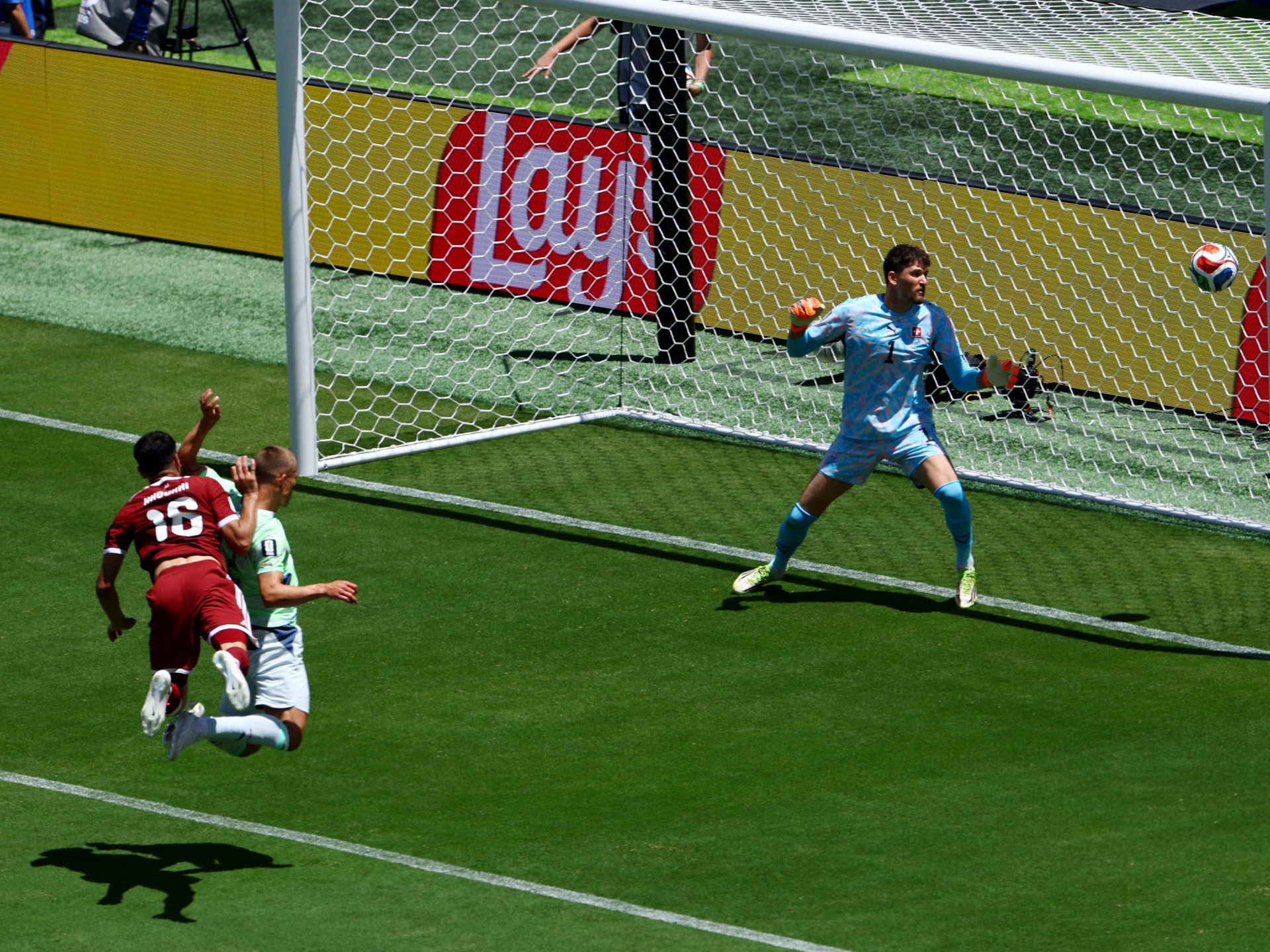 Qatar secures first World Cup point in draw with Switzerland