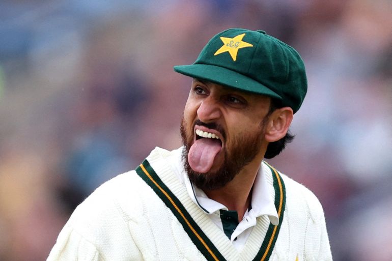 Pakistani cricketer Salman Agha