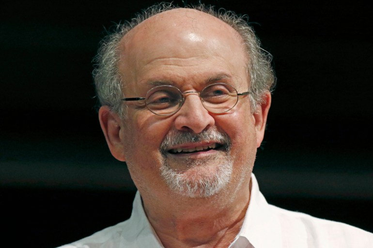 Portrait of writer Salman Rushdie