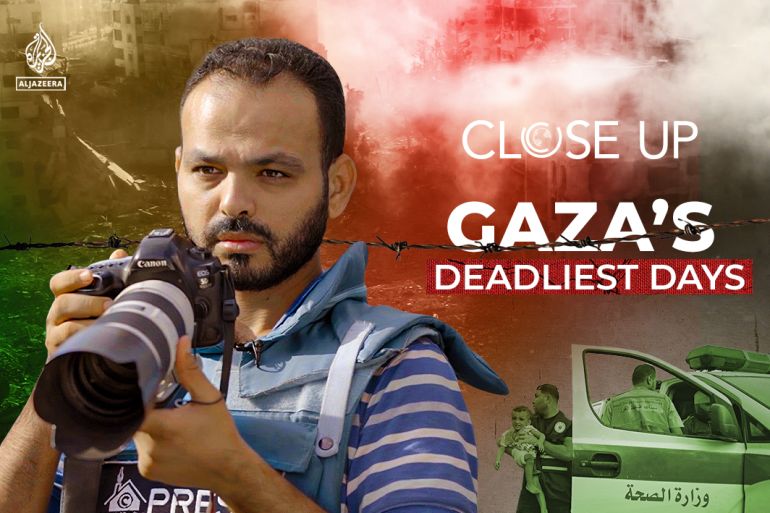 This Palestinian photojournalist risks his life to document the deadliest Israeli assault Gaza has ever seen.