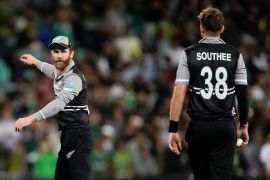 Kane Williamson will captain the T20 World Cup squad for a fourth time as New Zealand hunt for a maiden title after reaching the semifinals of the last three tournaments and the final in 2021 [File: Rick Rycroft/AP]